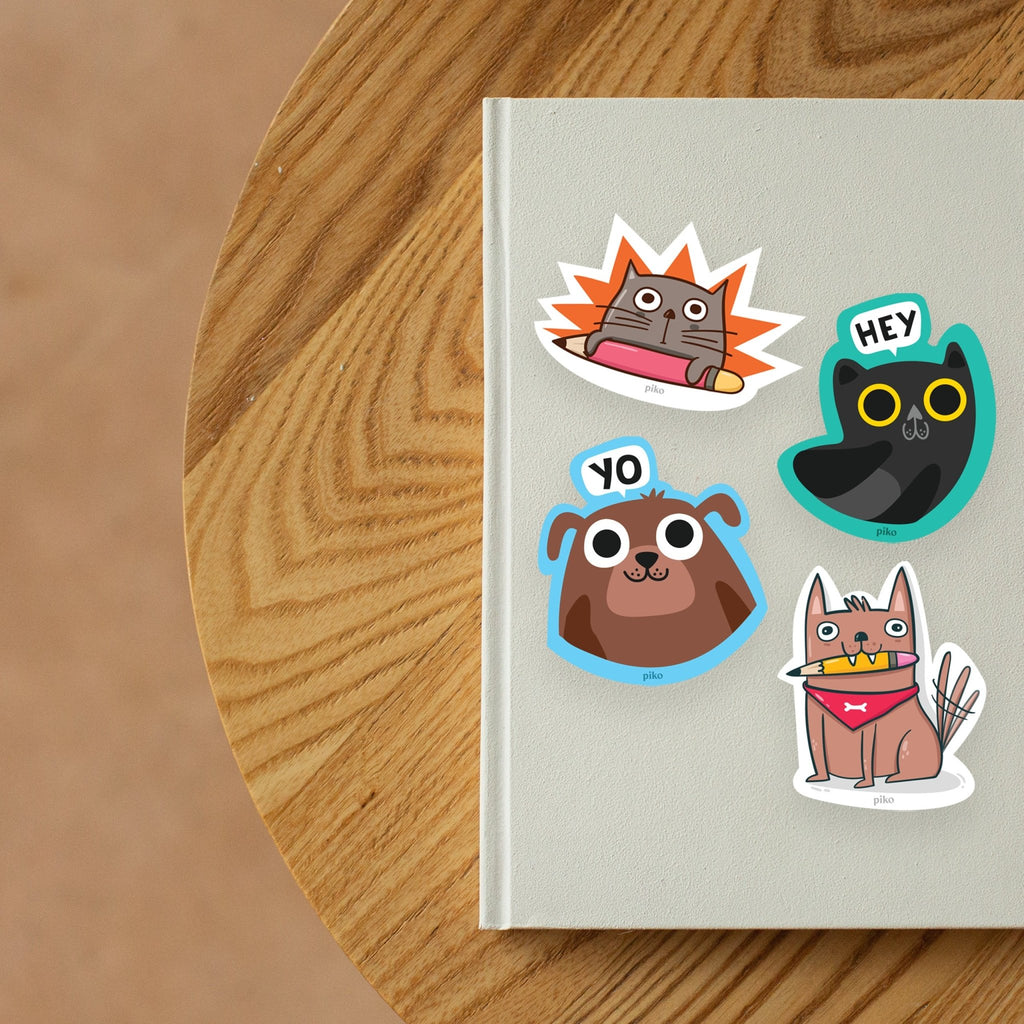 Decal Stickers / Pet Love - Set of 4 - The Piko Shop