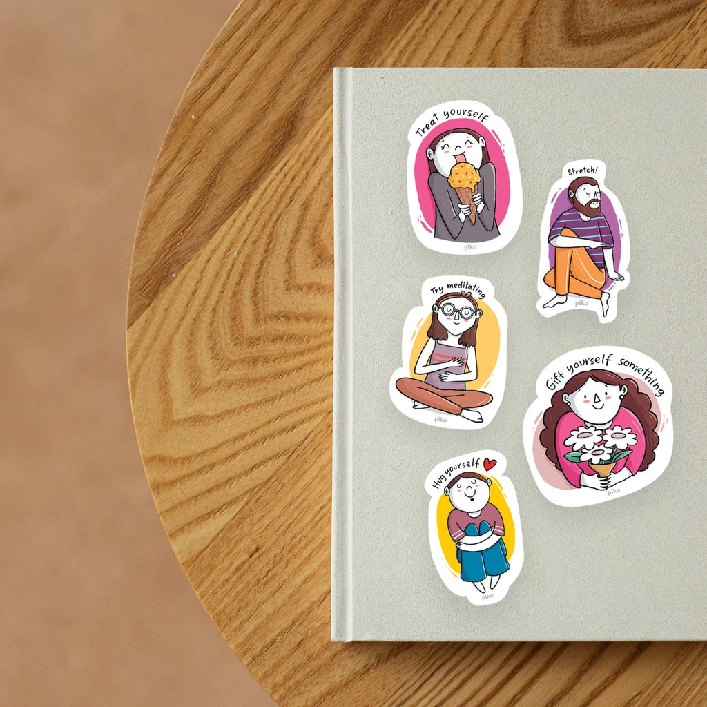 Decal Stickers / Self Care - Set of 5 - The Piko Shop
