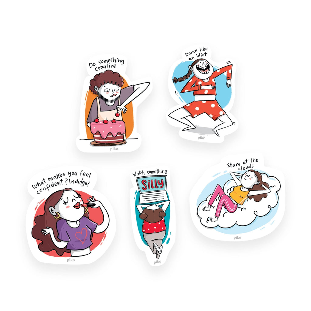 Decal Stickers / Simple Pleasures - Set of 5 - The Piko Shop
