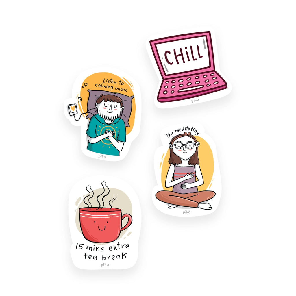 Decal Stickers / Slow Down - Set of 4 - The Piko Shop