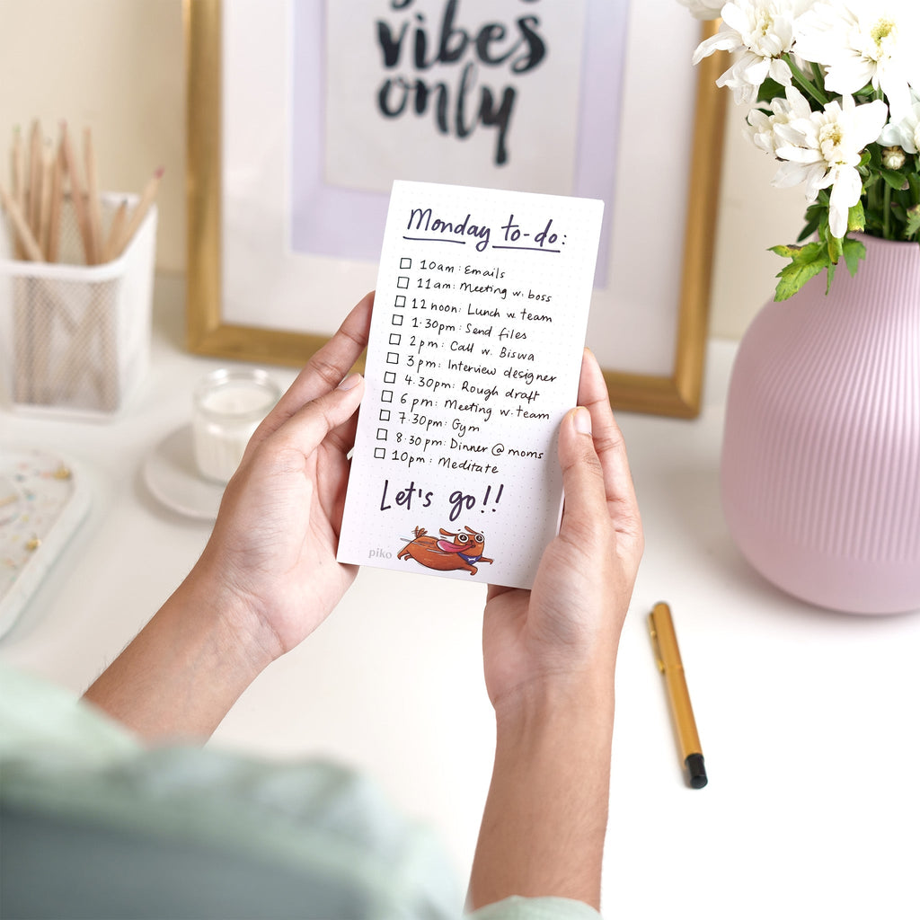 Notepad Dot Grid / Happy Chip - The Piko Shop