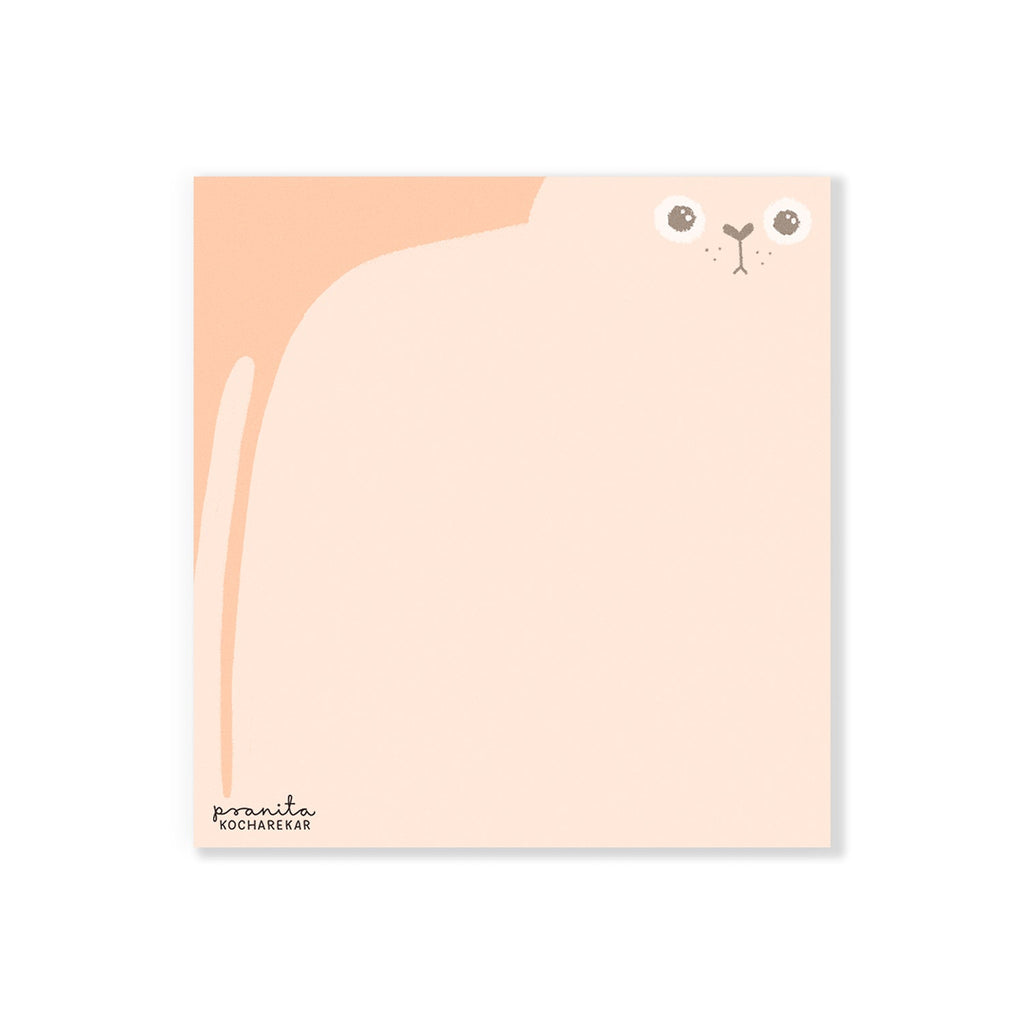 Notepad Square / Fat Cat - The Piko Shop