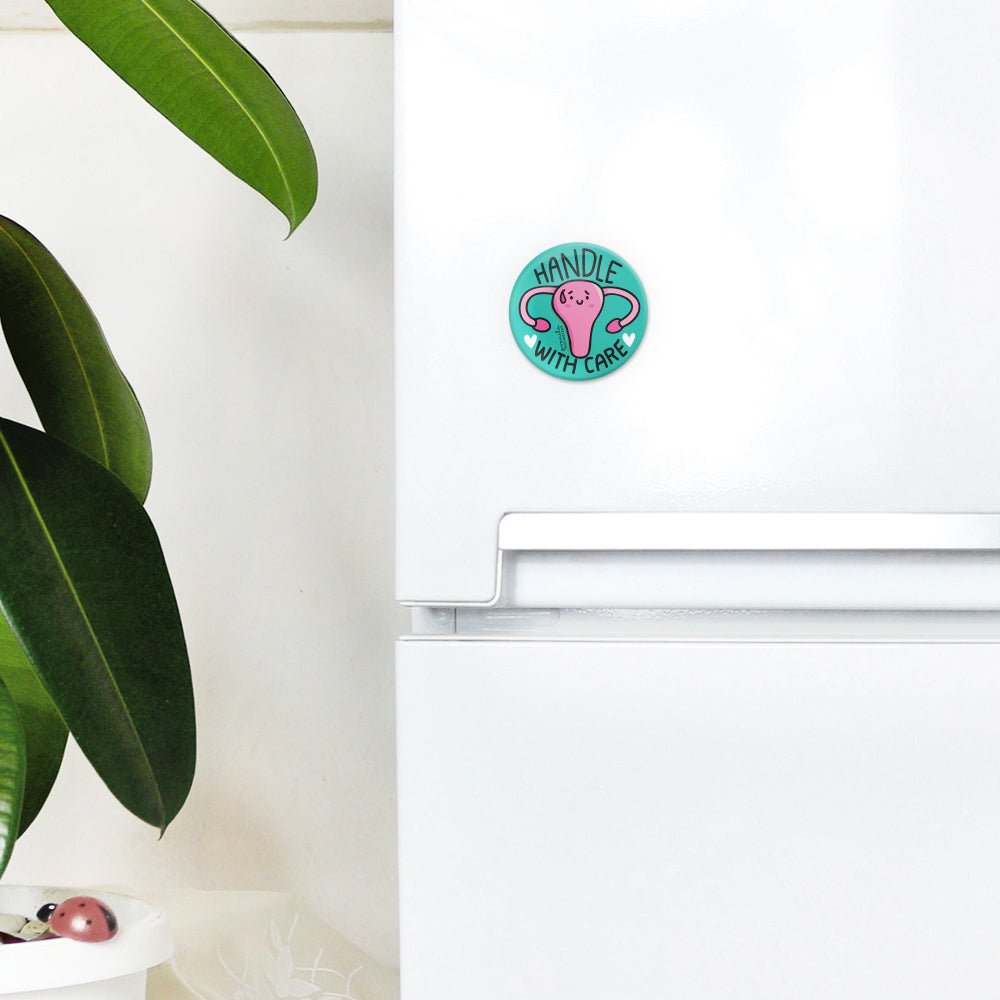PERIOD UTERUS BADGE + MAGNET - SET OF 3 - The Piko Shop