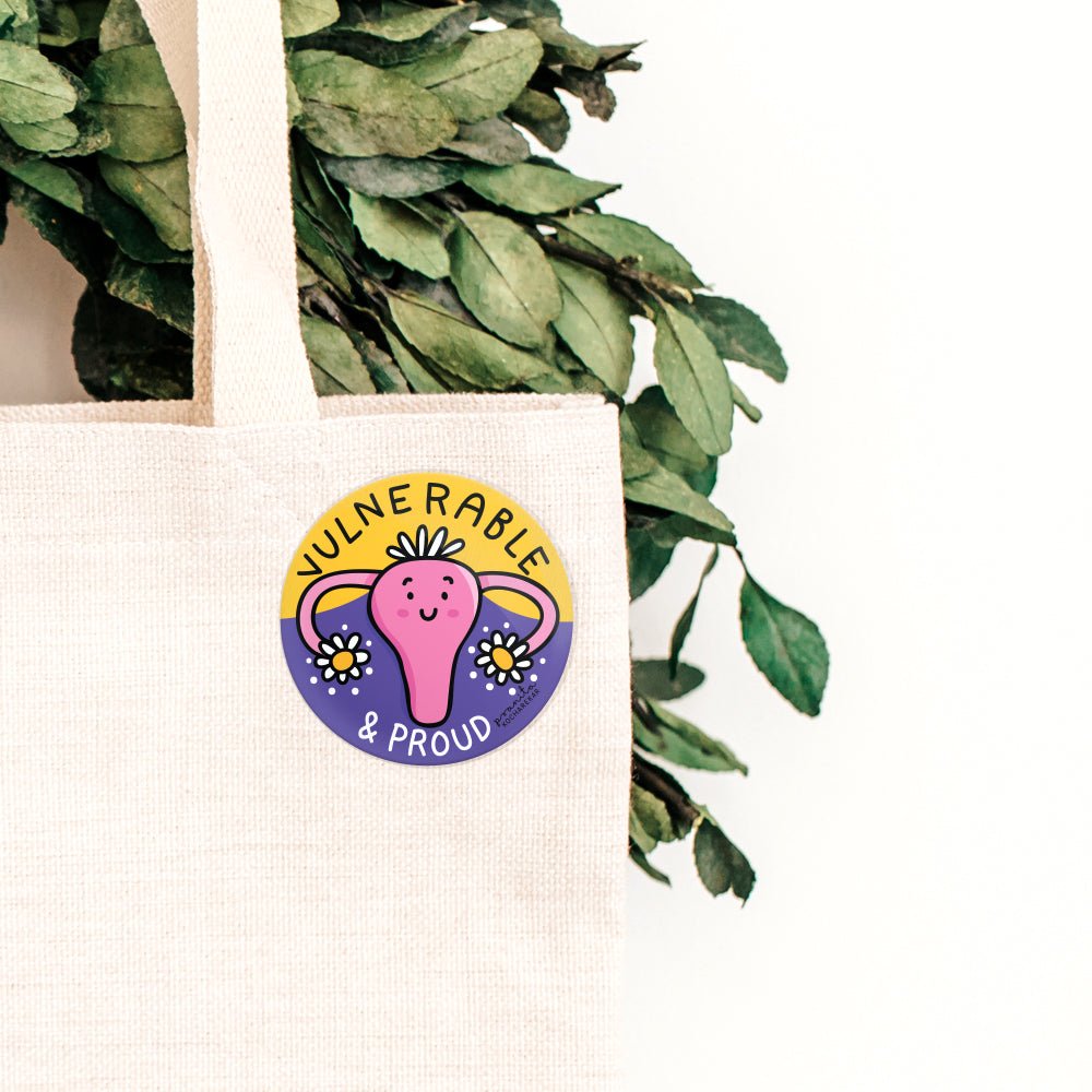 PERIOD UTERUS BADGE + MAGNET - SET OF 3 - The Piko Shop