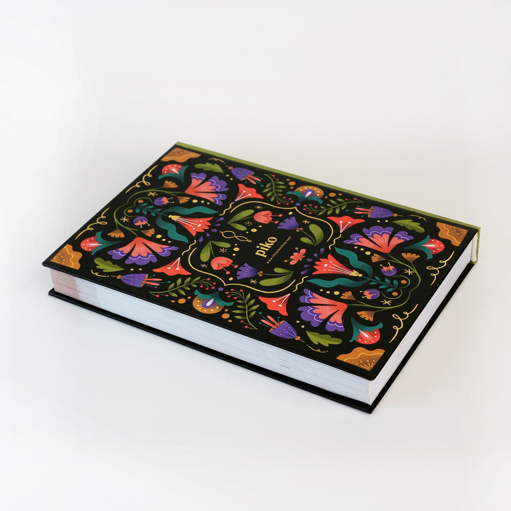 Undated Planner / Floral Midnight - The Piko Shop