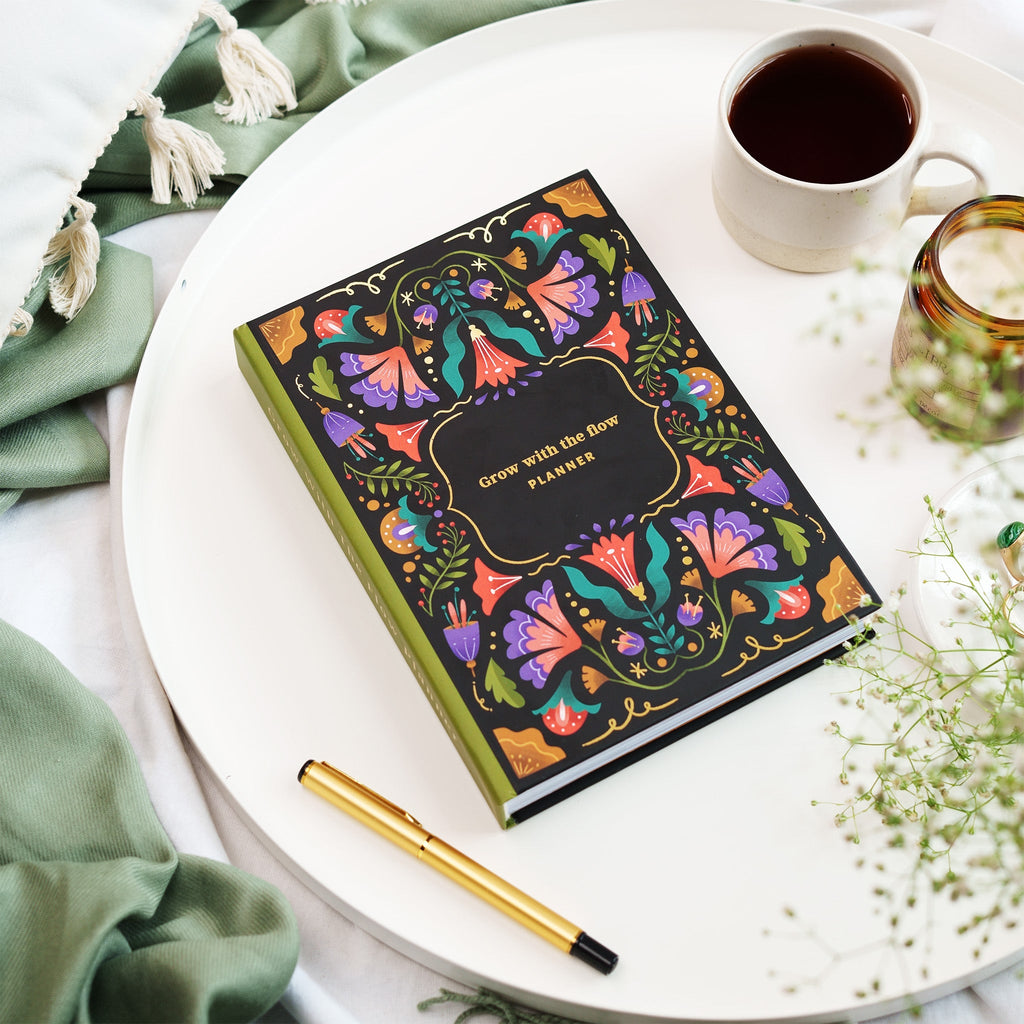 Undated Planner / Floral Midnight - The Piko Shop